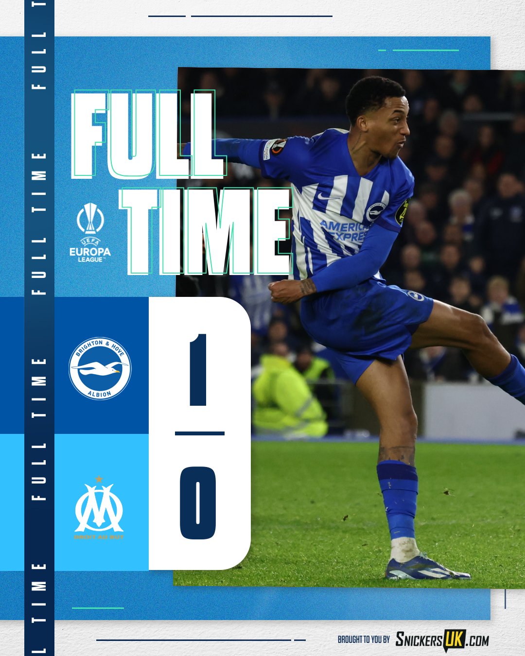 ผลบอลเมื่อคืนนี้ ยูโรป้า ลีก ไบรท์ตัน มาร์กเซย