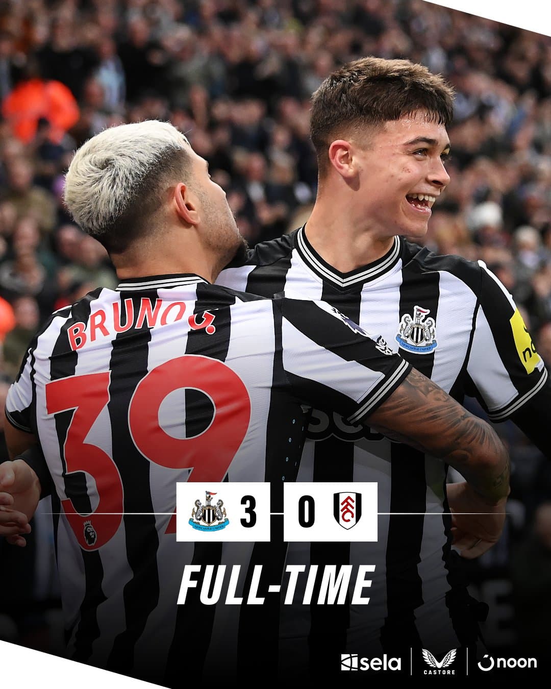 ผลบอลเมื่อคืนนี้ พรีเมียร์ลีก นิวคาสเซิ่ล ฟูแล่ม