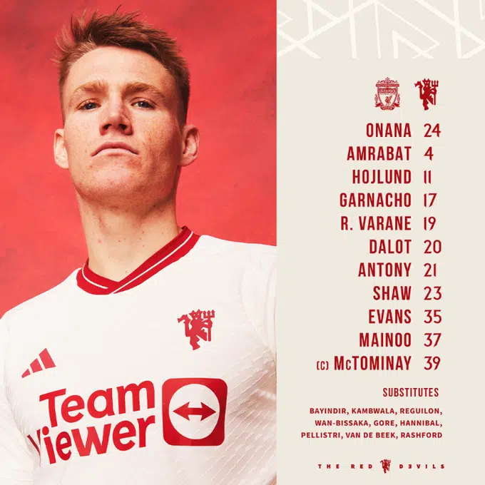 11 ตัวจริง ลิเวอร์พูล แมนยู