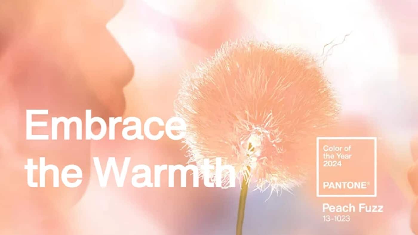 Pantone ประกาศสี Peach Fuzz เป็นเฉดสีประจำปี 2024