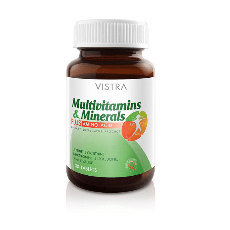 Vistra วิสทร้า Multivitamins & Minerals + AMINO ACID