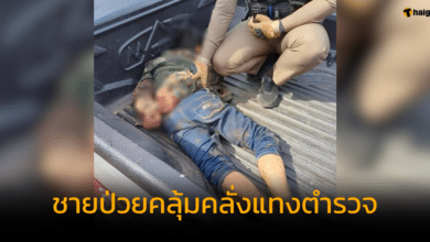 ชายคลั่ง แทงตำรวจ เสียชีวิต