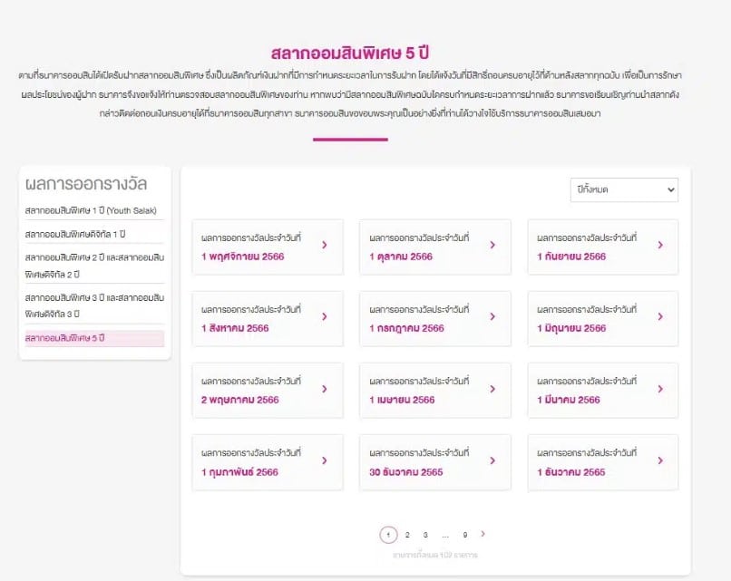 ตรวจผล สลากออมสินพิเศษ 2 ปี 5 ปี 29 12 66 ส่งท้ายปีเก่า