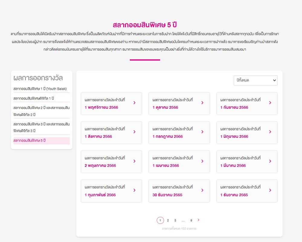 ตรวจสลากพิเศษ ธ.ออมสิน 5 ปี 1 12 66