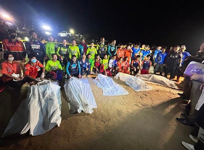 พ่อลูกหลาน จมน้ำ 5 ศพ