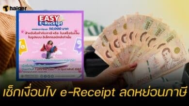 เช็กเงื่อนไข e-Receipt ลดหย่อนภาษี 67