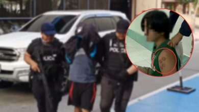 สัญลักษณ์ฟันเฟือง ผู้ต้องหายิงครูเจี๊ยบ