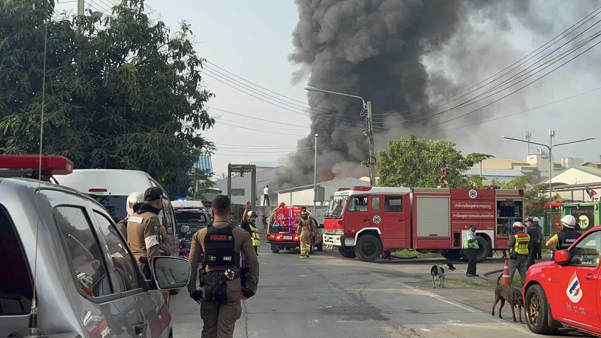 ไฟไหม้โรงงานเคมีบางปู สมุทรปราการ