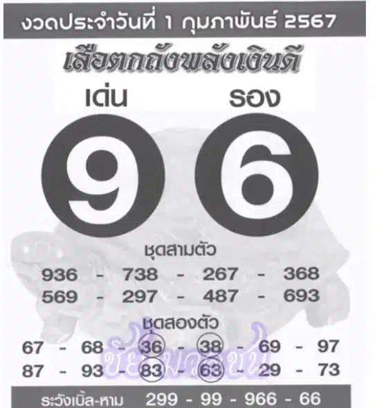 เสือตกถังพลังเงินดี 1 2 67