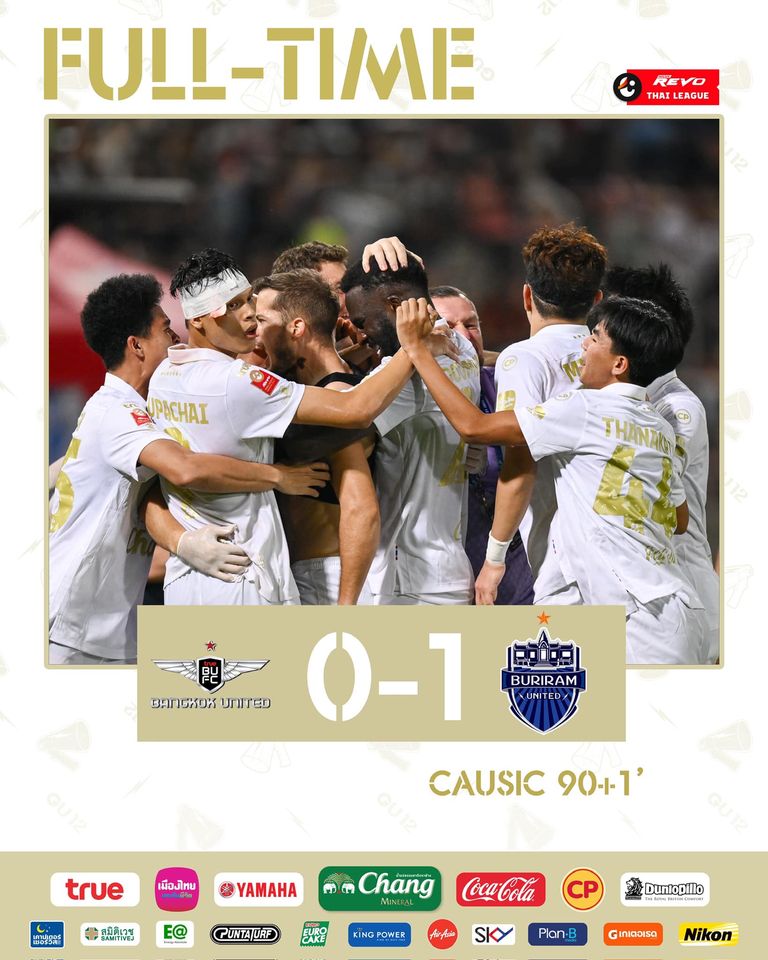 ผลบอลล่าสุด ไทยลีก แบงค็อก บุรีรัมย์