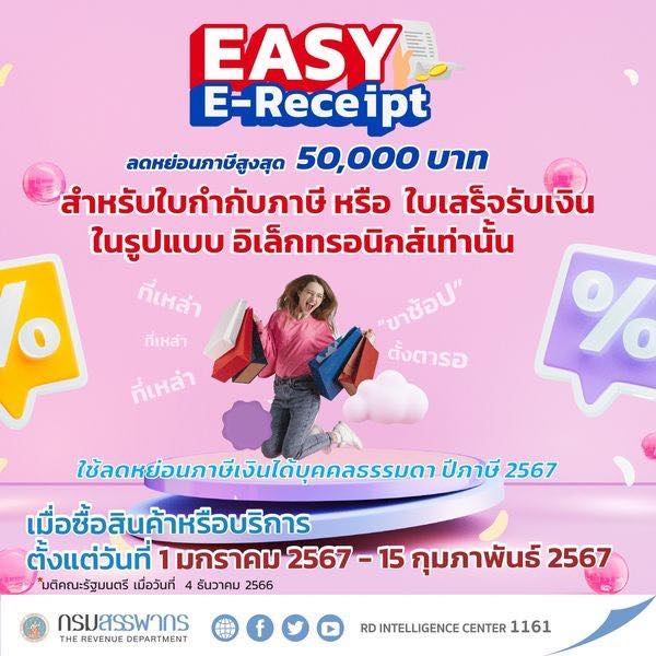 ค่ารักษาพยาบาล ซื้อประกัน ลดหย่อนภาษี "Easy E-Receipt" ได้ไหม