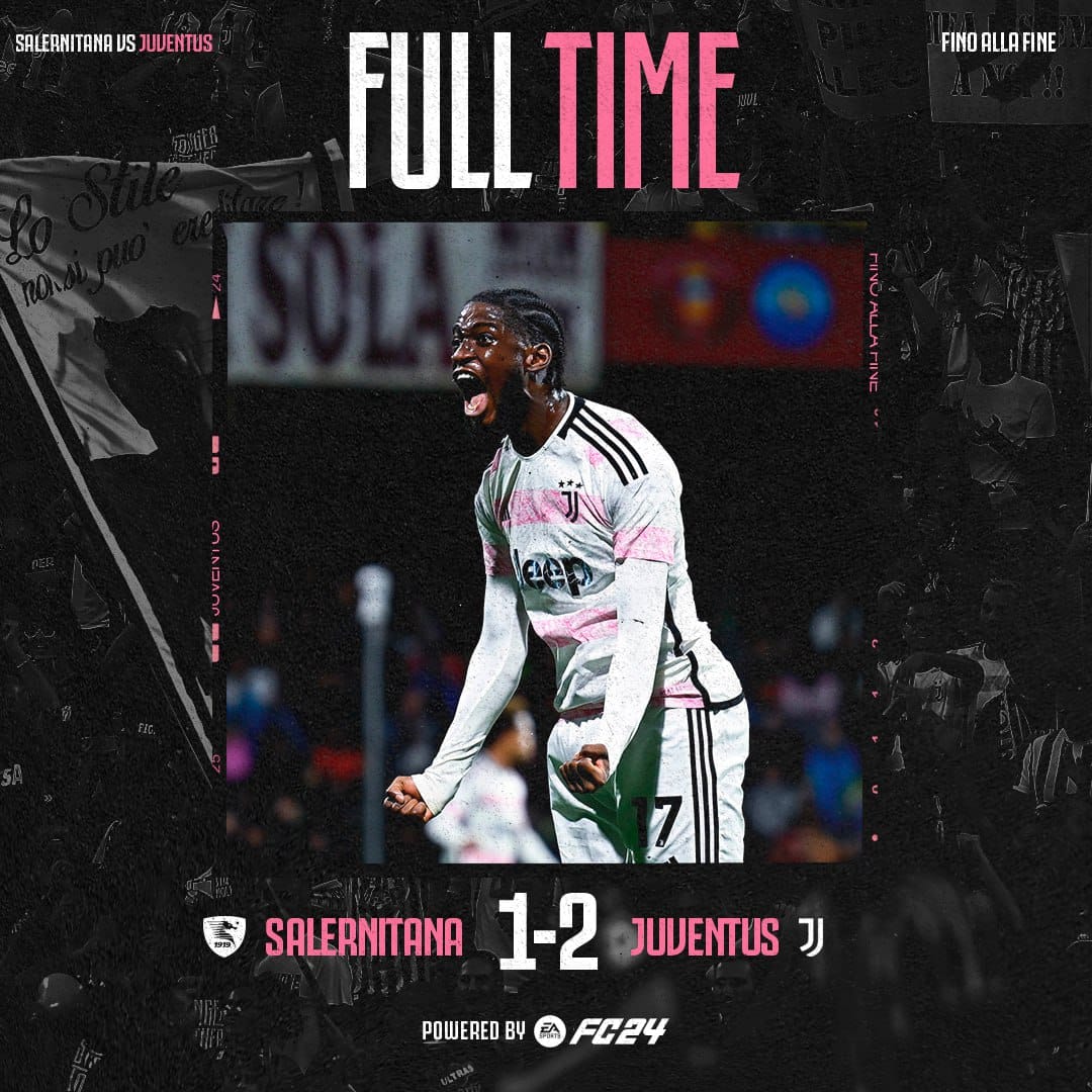 ผลบอลเมื่อคืนนี้ กัลโช่ ซาแลร์นิตาน่า ยูเวนตุส