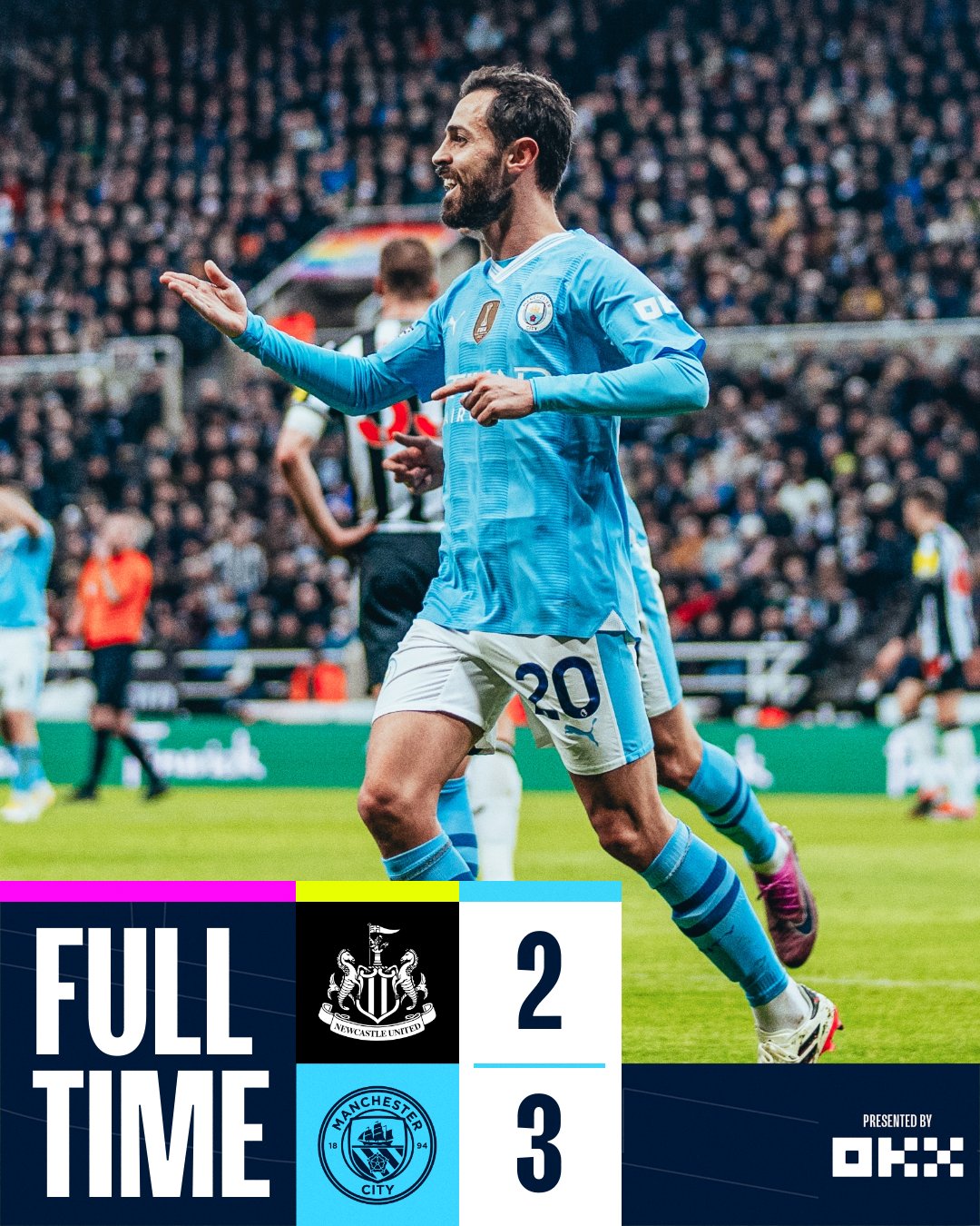 ผลบอลเมื่อคืนนี้ พรีเมียร์ลีก นิวคาสเซิ่ล แมนซิตี้