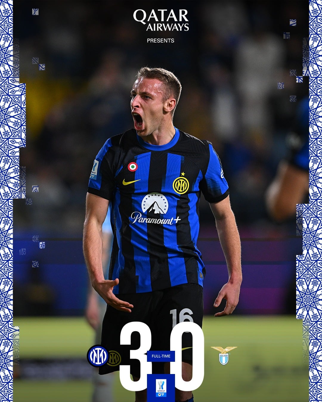 ผลบอลเมื่อคืนนี้ ซูเปอร์ โคปปา อินเตอร์ ลาซิโอ