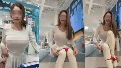 นางแบบไต้หวัน ถอดกางเกงใน