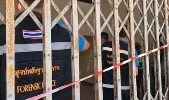 ที่เกิดเหตุคดีฆ่าหั่นศพชายเมียนมา บางขุนเทียน