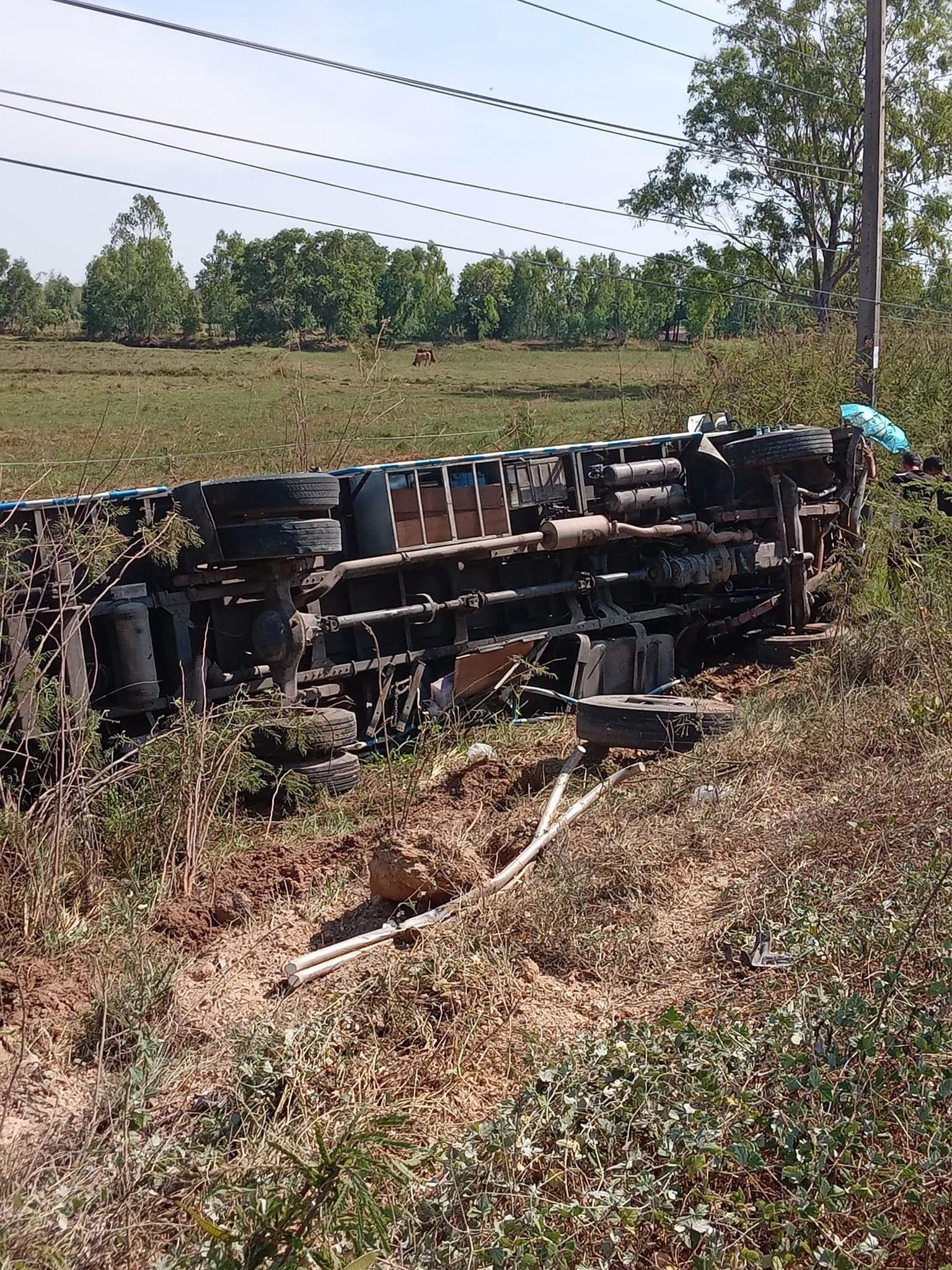 ประถมบันเทิงศิลป์ รถขนเครื่องดนตรีชน 2567 บาดเจ็บหนัก