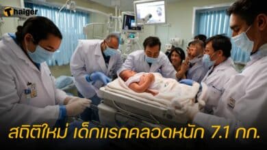 สถิติใหม่ เด็กแรกคลอดหนัก 7.1 กก.