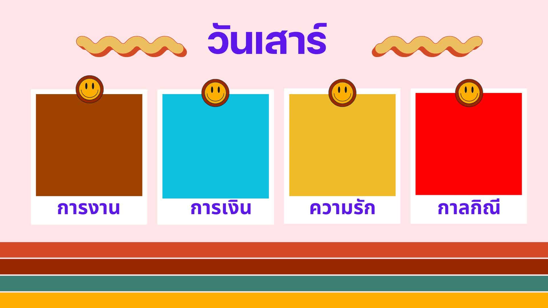 สีเสื้อมงคลวันเสาร์ เดือนกุมภาพันธ์ 2567