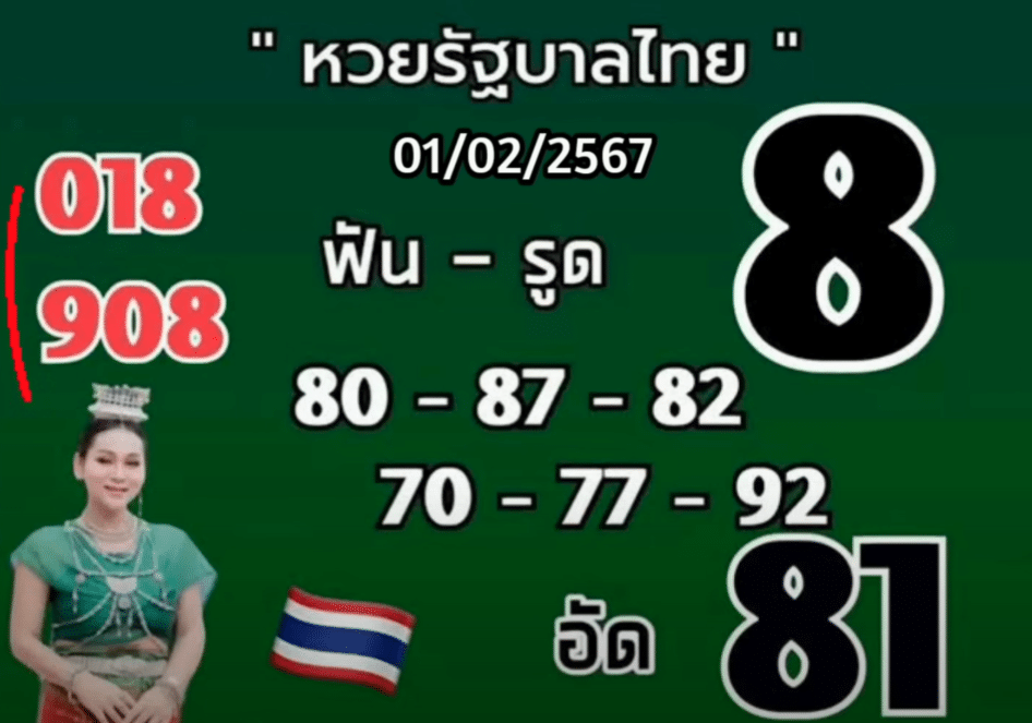 มาแน่ เลขเด็ด 'เจ๊นุ๊ก บารมีมหาเฮง' 1 ก.พ. 67 จัดเต็มเลขท้าย เน้นวิ่งเลข 8