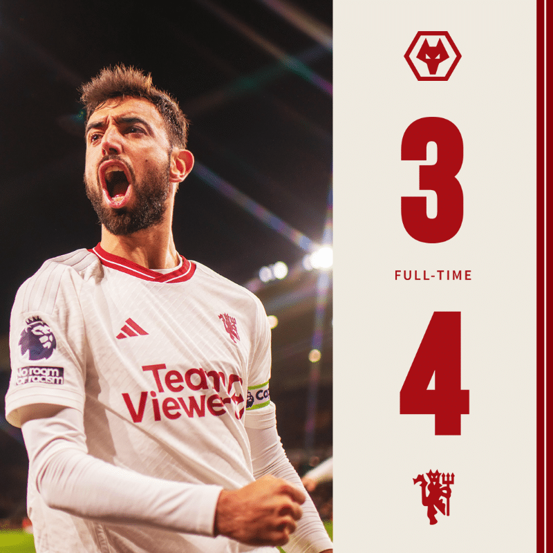 ผลบอลเมื่อคืนนี้ พรีเมียร์ลีก วูล์ฟแฮมป์ตัน แมนยู