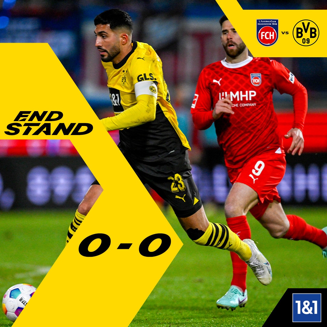 ผลบอลเมื่อคืนนี้ บุนเดสลีกา ไฮเดนไฮม์ ดอร์ทมุนด์