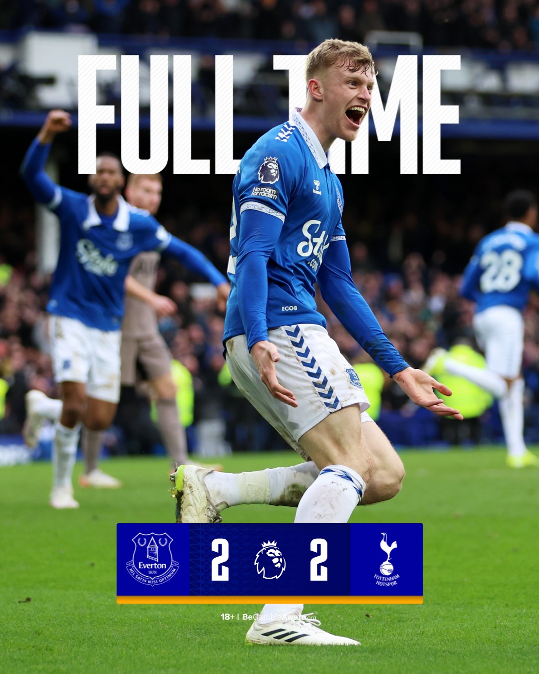 ผลบอลล่าสุด พรีเมียร์ลีก เอฟเวอร์ตัน สเปอร์ส