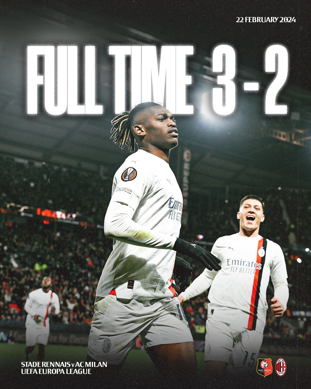 ผลบอลเมื่อคืนนี้ ยูโรปา แรนส์ มิลาน