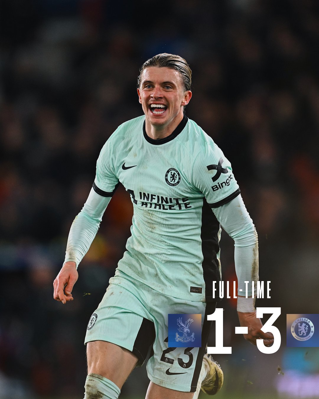 ผลบอลเมื่อคืนนี้ พรีเมียร์ลีก พาเลซ เชลซี