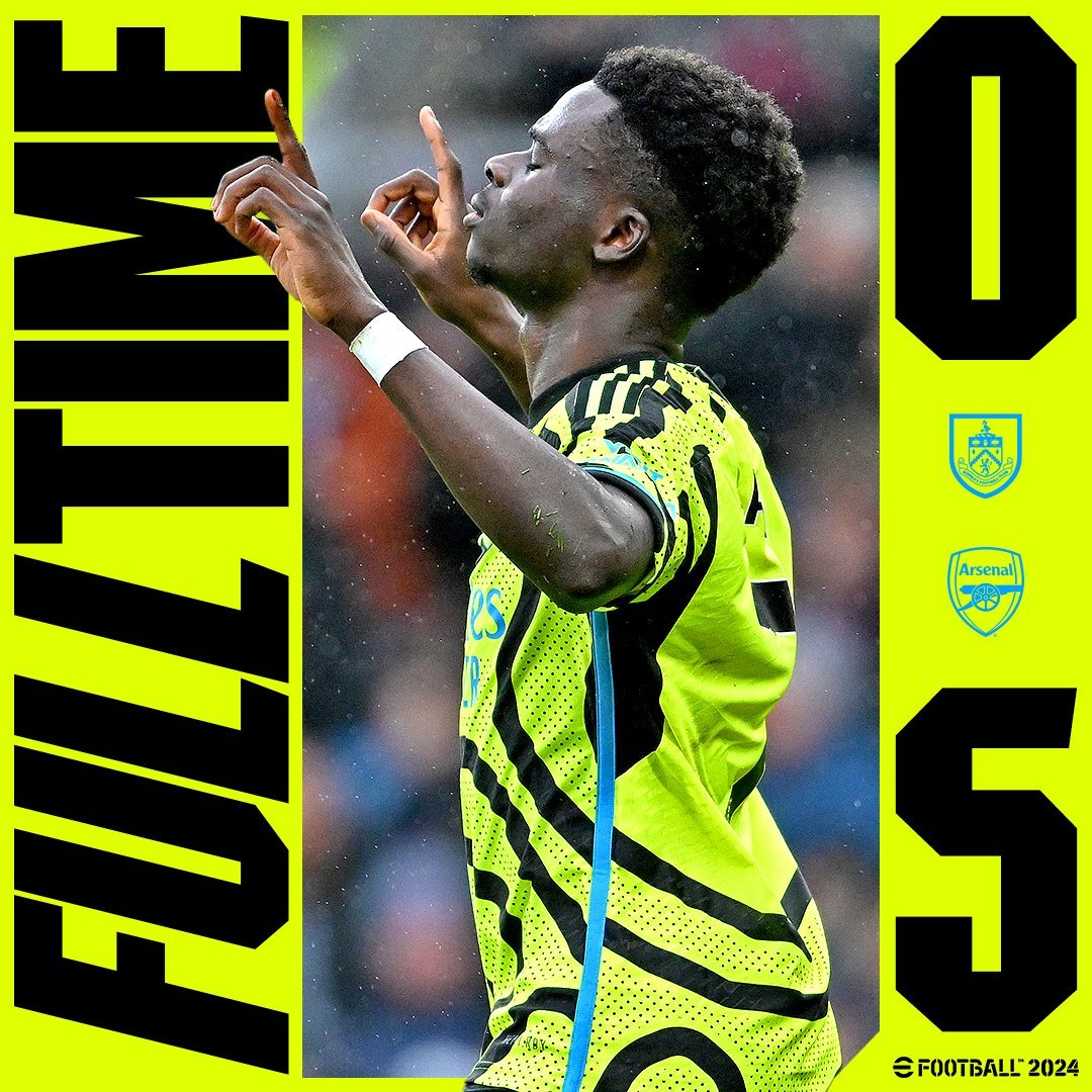 ผลบอลเมื่อคืนนี้ พรีเมียร์ลีก เบิร์นลี่ย์ อาร์เซนอล