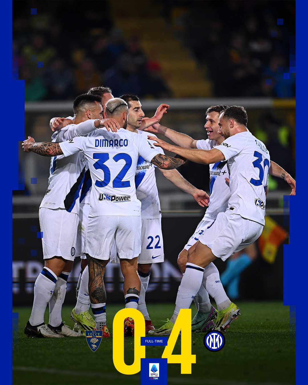 ผลบอลเมื่อคืนนี้ กัลโช่ เลชเช่ อินเตอร์