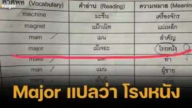 Major แปลว่า โรงหนัง