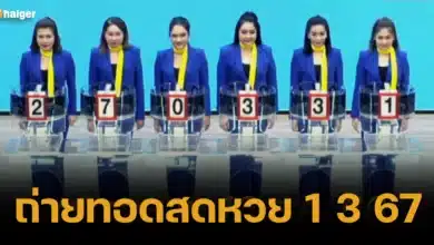 ถ่ายทอดสดหวย 1 3 2567