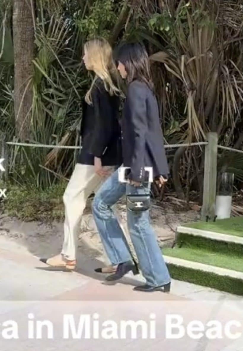 ลิซ่าเดินกับภรรยาของพี่ชายเฟรเดอริก