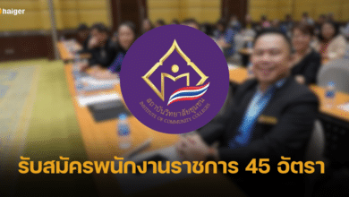 สถาบันวิทยาลัยชุมชน รับสมัครพนักงานราชการ 45 อัตรา เงินเดือนเริ่มต้น 18,000 บาท