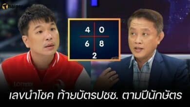 เลขนำโชค ท้ายบัตรประชาชน ตามปีนักษัตร