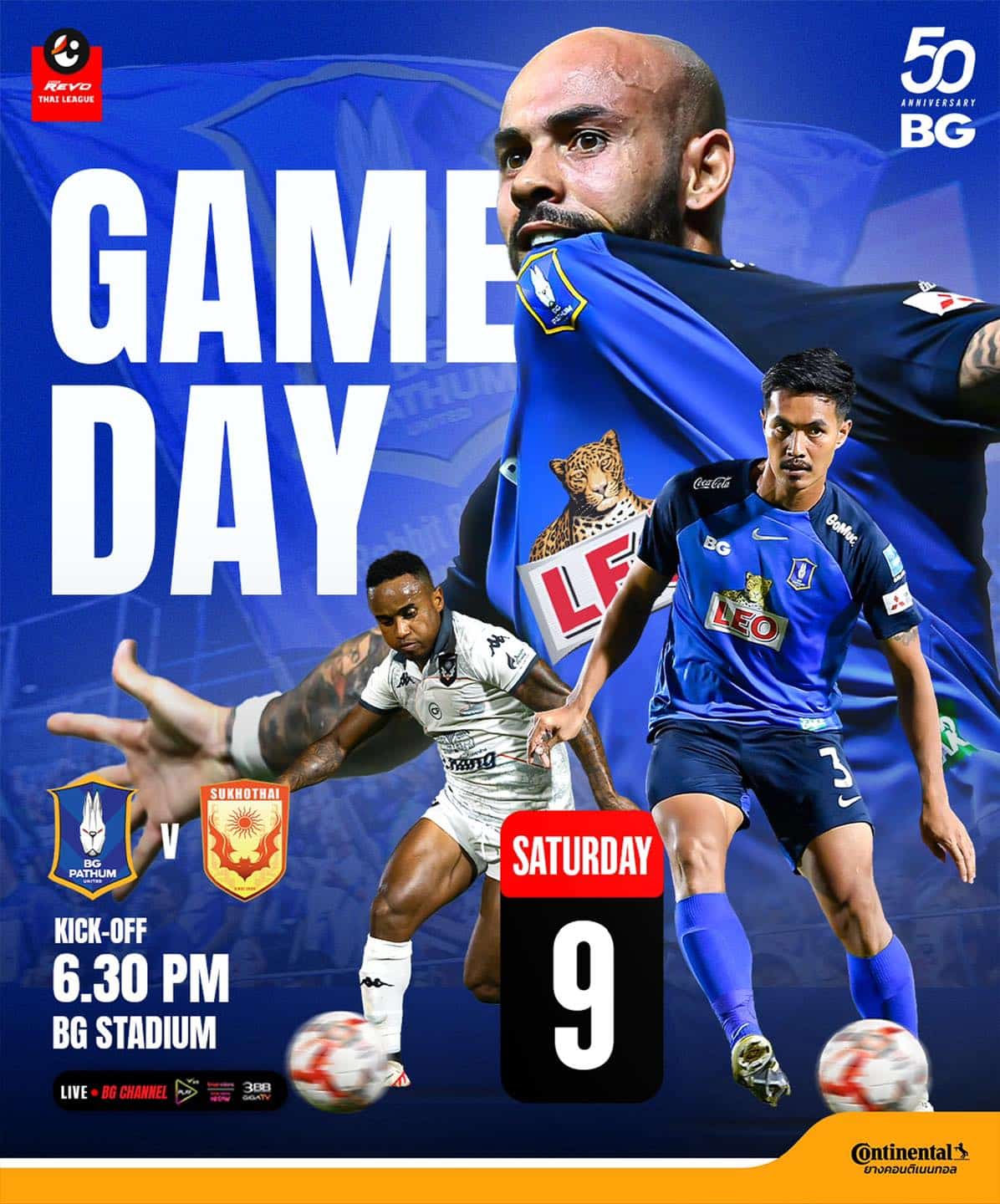 ดูบอลสด ไทยลีก บีจี ปทุม สุโขทัย