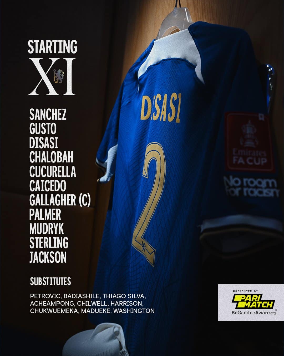 11 ตัวจริง เชลซี เลสเตอร์