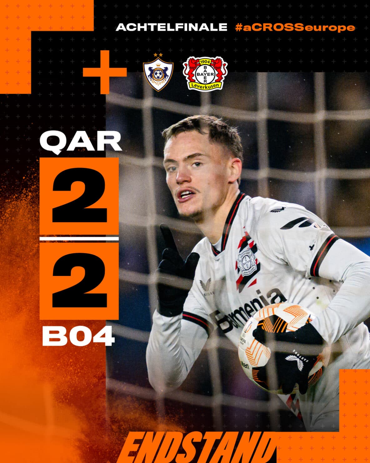 ผลบอลเมื่อคืนนี้ ยูโรปา การาบัคห์ เลเวอร์คูเซ่น