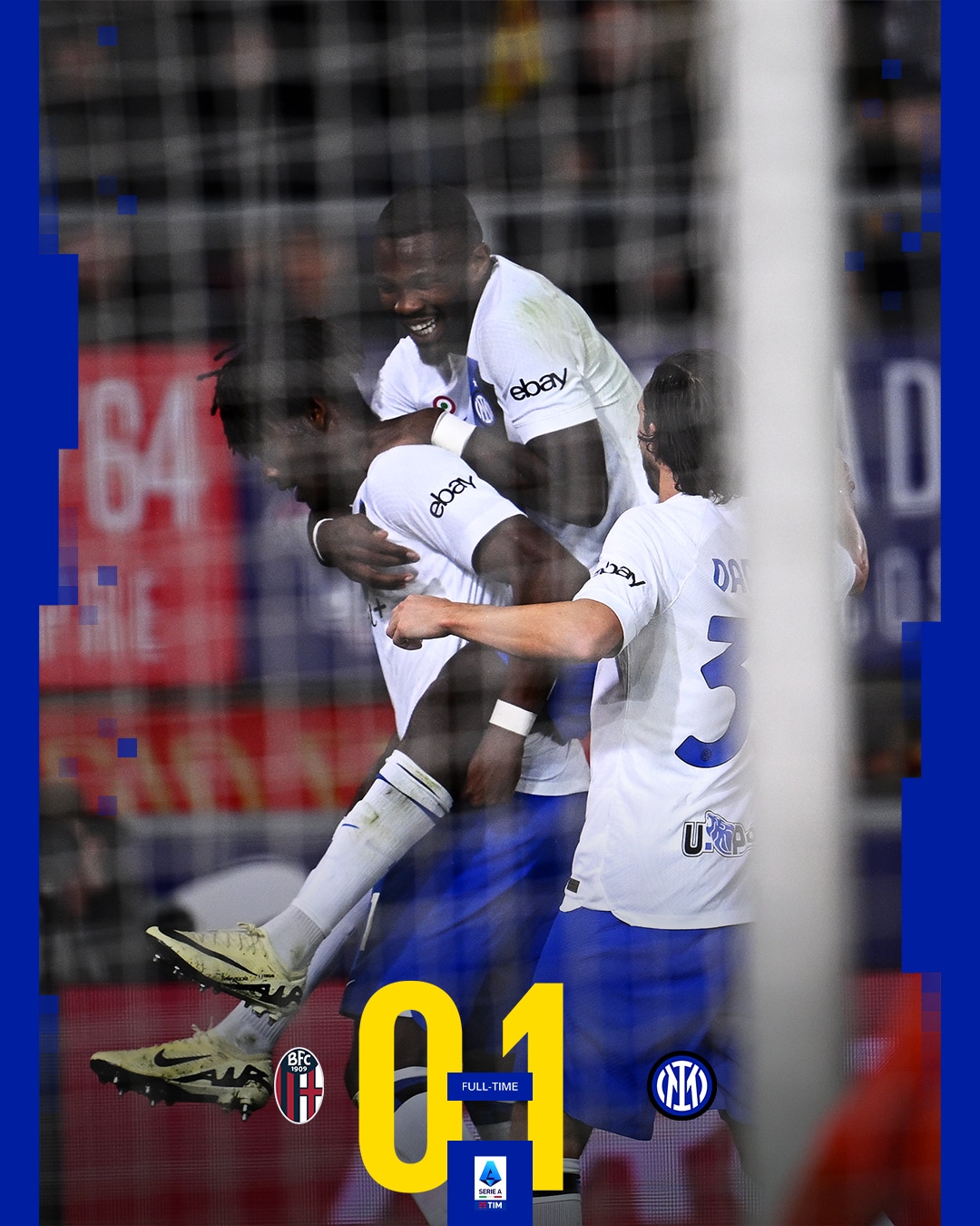 ผลบอลเมื่อคืนนี้ กัลโช่ โบโลญญ่า อินเตอร์