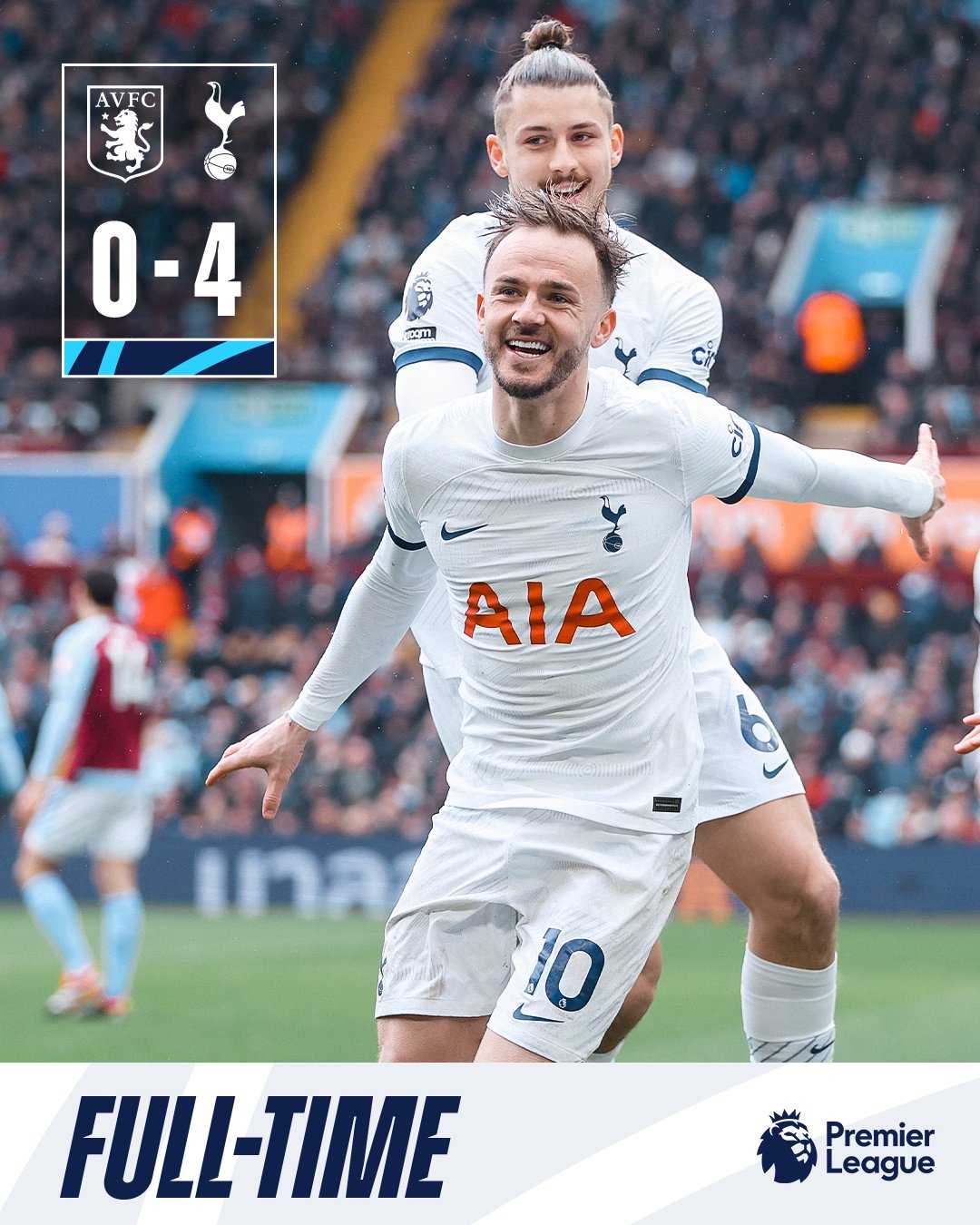 ผลบอลล่าสุด พรีเมียร์ลีก วิลล่า สเปอร์ส