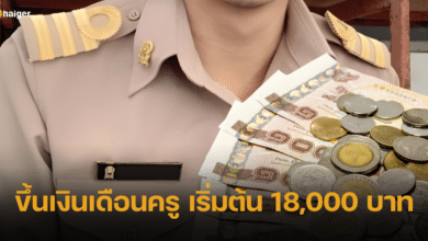 ขึ้นเงินเดือนครู เริ่ม 1 พ.ค. ป.ตรี 18,000 บาท เทียบก่อน-หลัง ปรับขึ้น