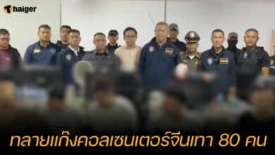 ทลายแก๊งคอลเซนเตอร์จีนเทา 80 คน ในไทย