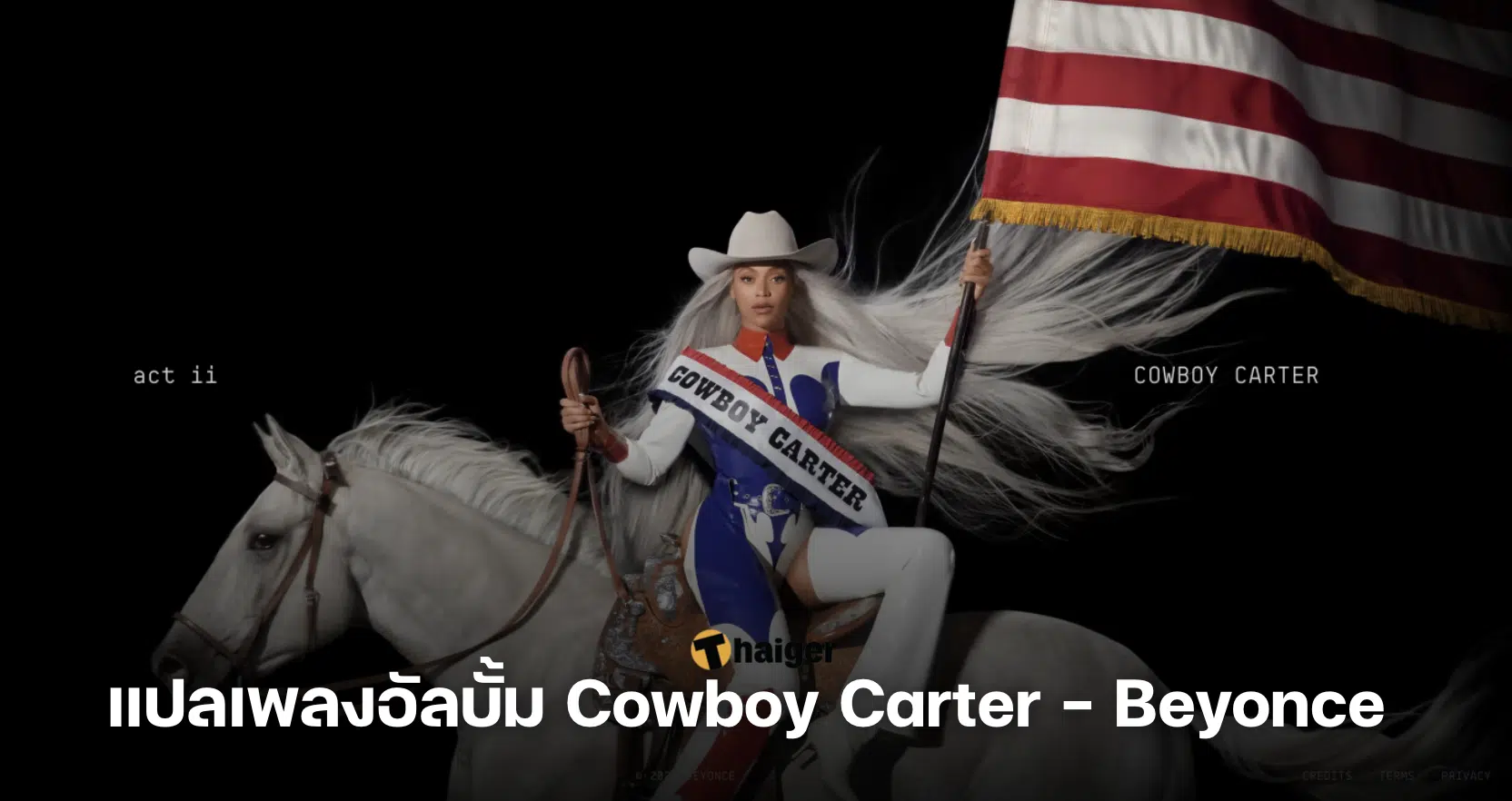 แปลเพลง Cowboy Carter beyonce