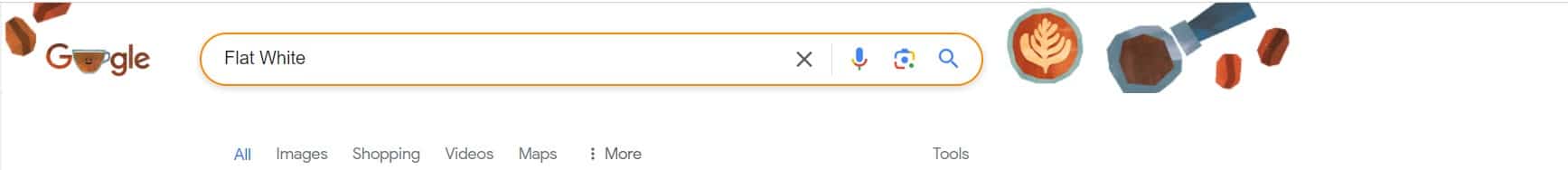 วันนี้ Google doodle flat white ประวัติ