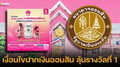 เงื่อนไขฝากเงินออมสิน ลุ้นรางวัลที่ 1 2567