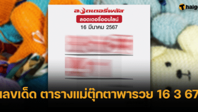 เลขเด็ด ตารางแม่ตุ๊กตาพารวย 16 3 67