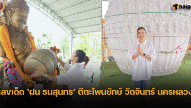 เลขเด็ด ฝน ธนสุนทร ตีตะโพนยักษ์ ขอโชคลาภพ่อแก่เงินล้าน วัดจันทร์ นครหลวง