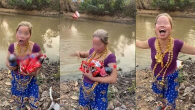 คลิปโยนอาหารทิ้งน้ำ