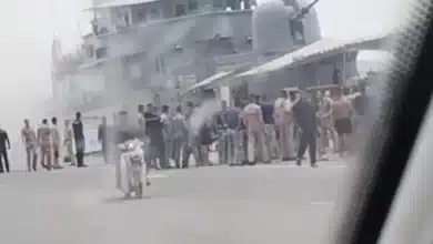 เรือหลวงคีรีรัฐไฟไหม้